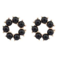 African Traditional Jewelry ,Charm Black Crystal Flower Earrings Parts